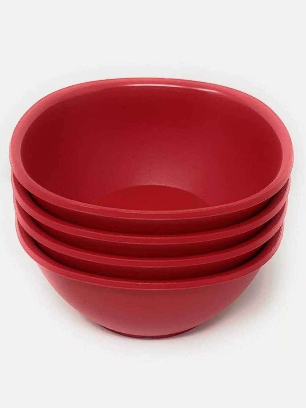 Tupperware 4 x Legacy Soup or Cereal Serving 1.75C Pinch bowls New Chili Red Set
